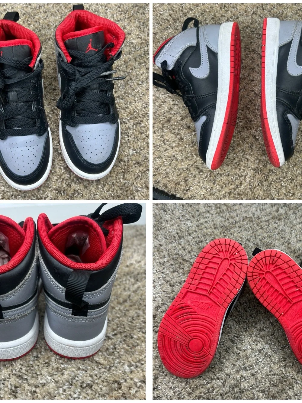 Two pairs of shoes, $45 ending date on July 4 DQ8423-006 Nike GS Air Jordan 1